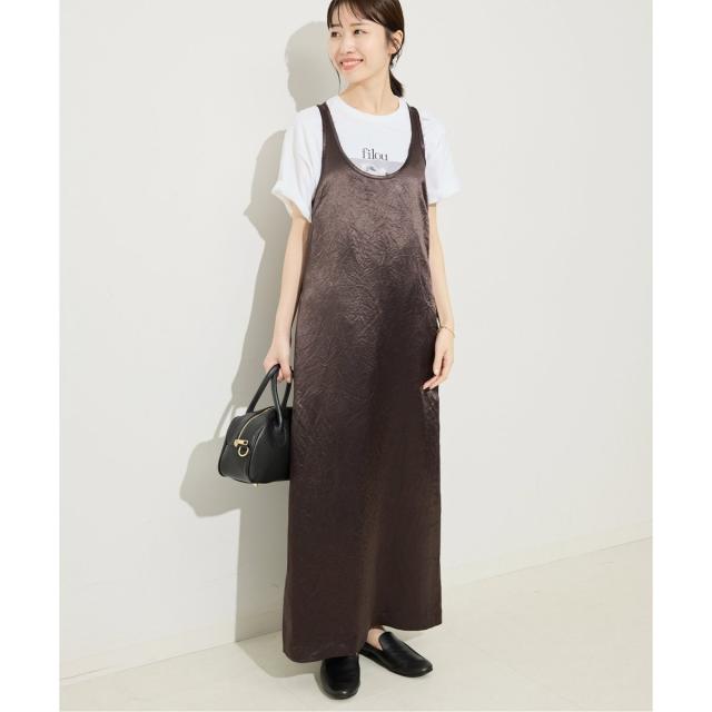 スローブ イエナ（SLOBE IENA）/《吸水速乾》リキッドサテンタンクワンピース