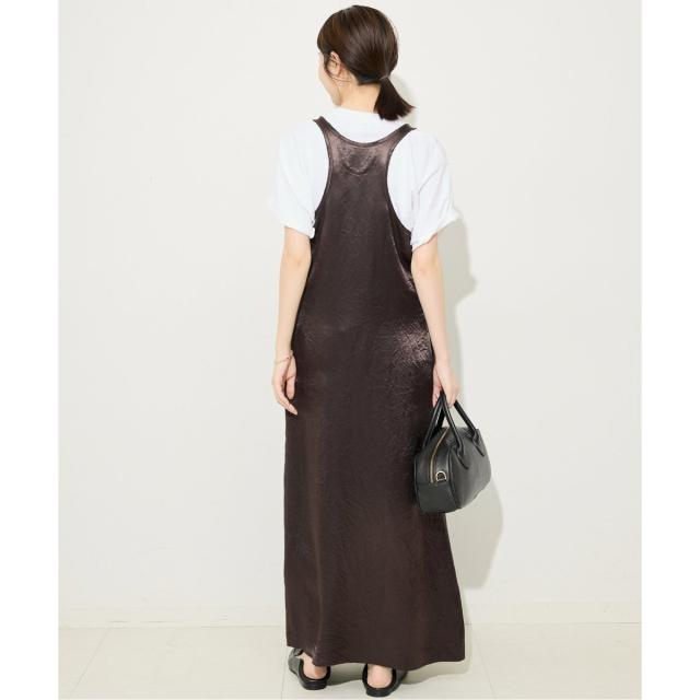 スローブ イエナ（SLOBE IENA）/《吸水速乾》リキッドサテンタンクワンピース