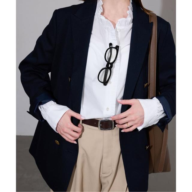 スローブ イエナ（SLOBE IENA）/《追加》ミニフリルブラウス