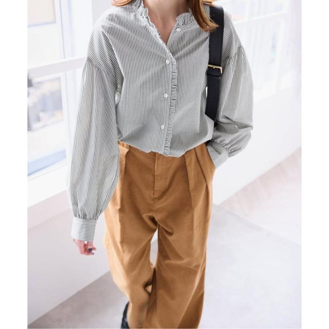 スローブ イエナ（SLOBE IENA）/《追加》ミニフリルブラウス