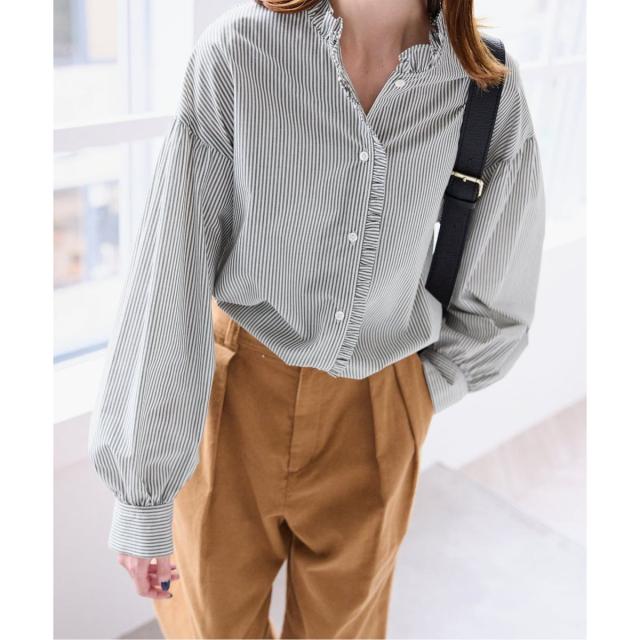 スローブ イエナ（SLOBE IENA）/《追加》ミニフリルブラウス