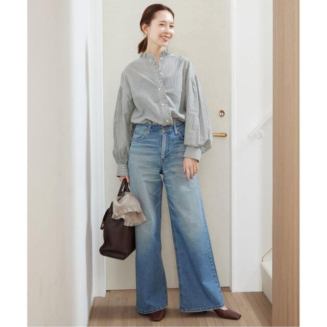 スローブ イエナ（SLOBE IENA）/《追加》ミニフリルブラウス