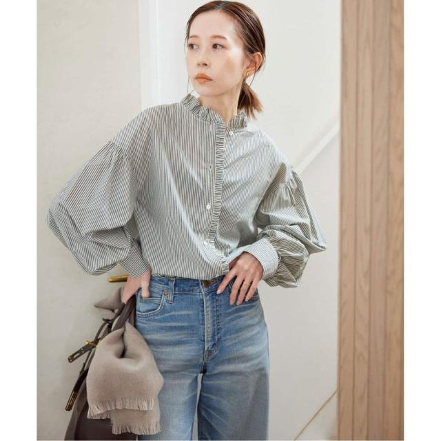 スローブ イエナ（SLOBE IENA）/《追加》ミニフリルブラウス