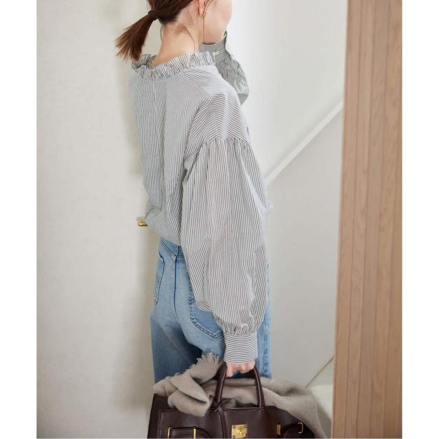 スローブ イエナ（SLOBE IENA）/《追加》ミニフリルブラウス