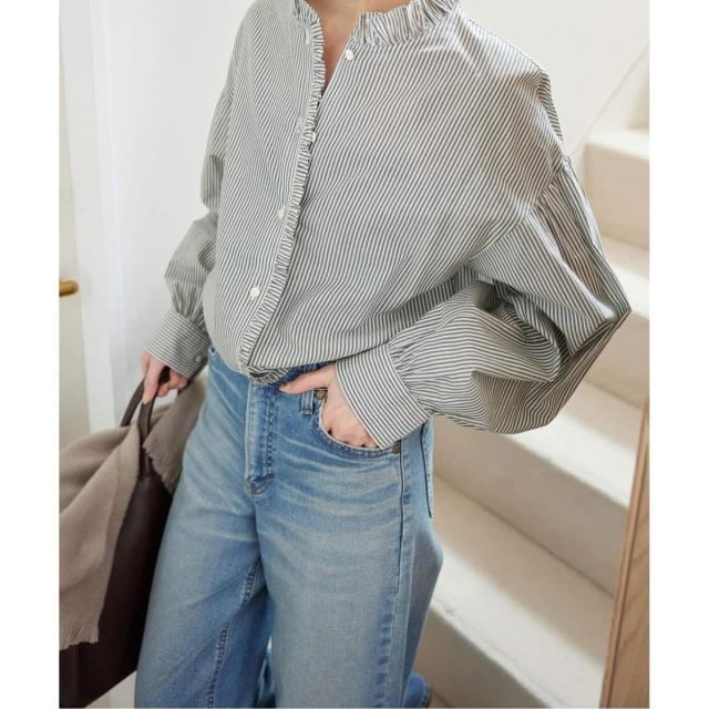 スローブ イエナ（SLOBE IENA）/《追加》ミニフリルブラウス