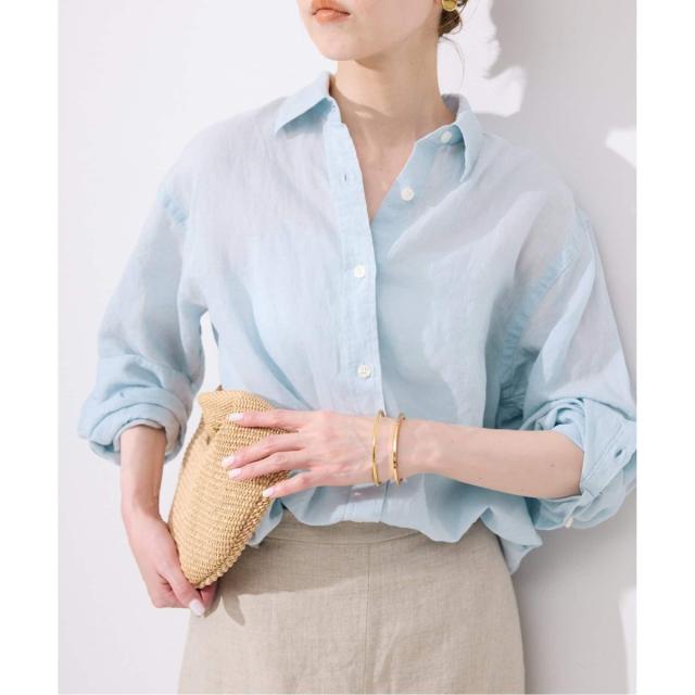 スローブ イエナ（SLOBE IENA）/《追加2》リネンコットンレギュラーシャツ
