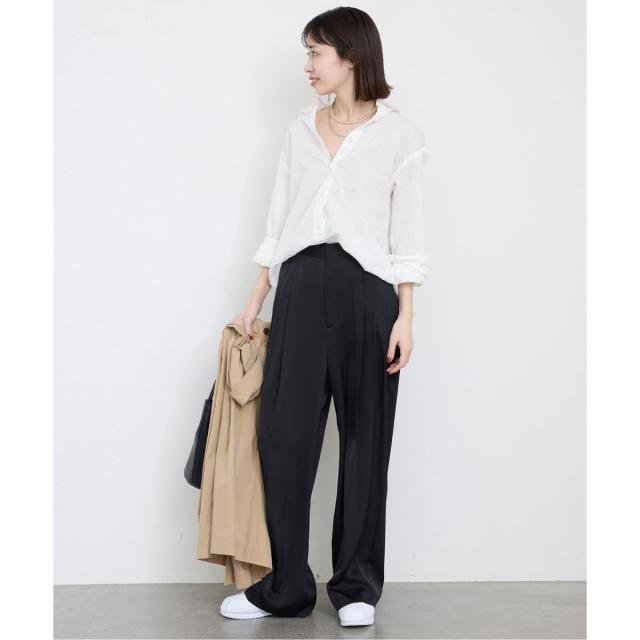 スローブ イエナ（SLOBE IENA）/《追加2》リネンコットンレギュラーシャツ