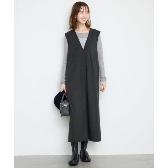 スローブ イエナ（SLOBE IENA）/《WEB限定/追加》TR Vネックジャンパースカート