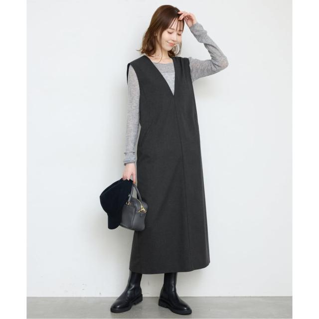 スローブ イエナ（SLOBE IENA）/《WEB限定/追加》TR Vネックジャンパースカート