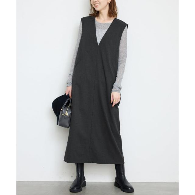 スローブ イエナ（SLOBE IENA）/《WEB限定/追加》TR Vネックジャンパースカート