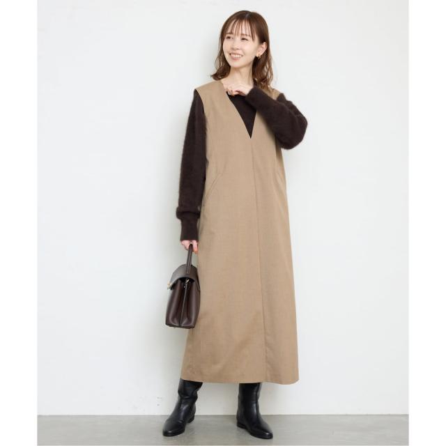 スローブ イエナ（SLOBE IENA）/《WEB限定/追加》TR Vネックジャンパースカート