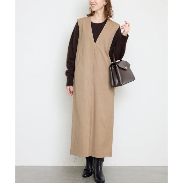 スローブ イエナ（SLOBE IENA）/《WEB限定/追加》TR Vネックジャンパースカート