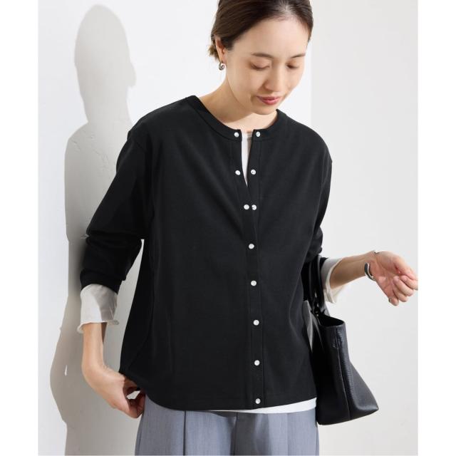 スローブ イエナ（SLOBE IENA）/《WEB限定/追加》フライスパールボタンカーディガン