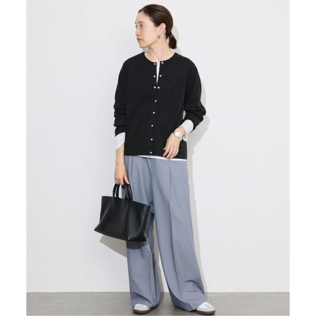 スローブ イエナ（SLOBE IENA）/《WEB限定/追加》フライスパールボタンカーディガン