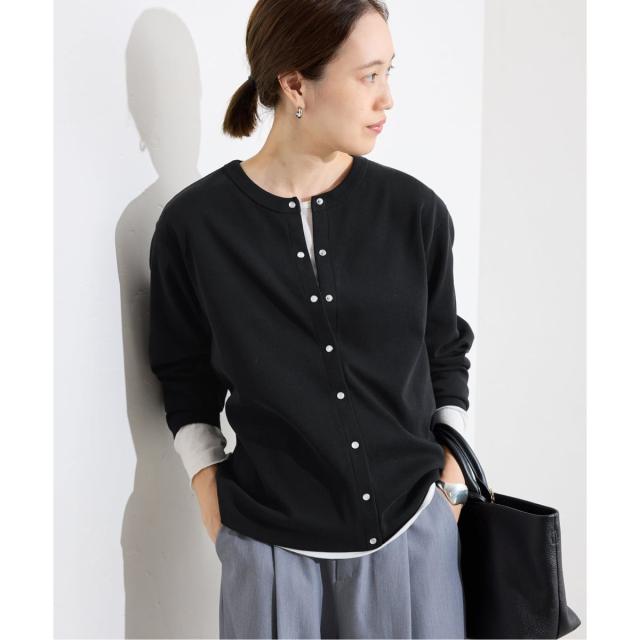 スローブ イエナ（SLOBE IENA）/《WEB限定/追加》フライスパールボタンカーディガン