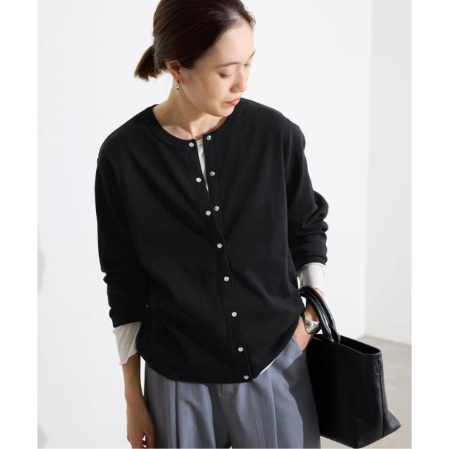 スローブ イエナ（SLOBE IENA）/《WEB限定/追加》フライスパールボタンカーディガン