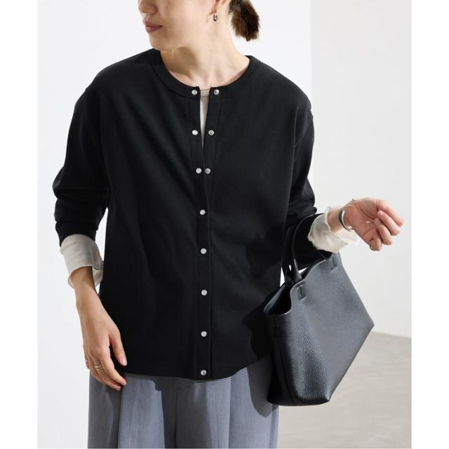 スローブ イエナ（SLOBE IENA）/《WEB限定/追加》フライスパールボタンカーディガン