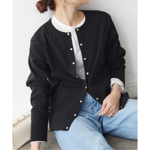 スローブ イエナ（SLOBE IENA）/《WEB限定/追加》フライスパールボタンカーディガン