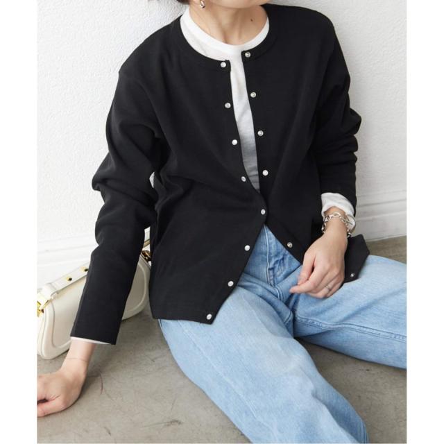 スローブ イエナ（SLOBE IENA）/《WEB限定/追加》フライスパールボタンカーディガン