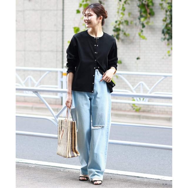 スローブ イエナ（SLOBE IENA）/《WEB限定/追加》フライスパールボタンカーディガン