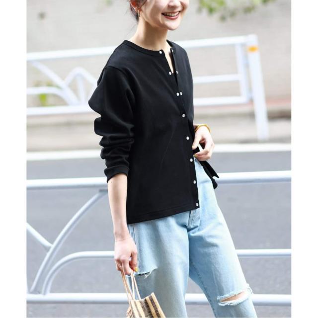 スローブ イエナ（SLOBE IENA）/《WEB限定/追加》フライスパールボタンカーディガン