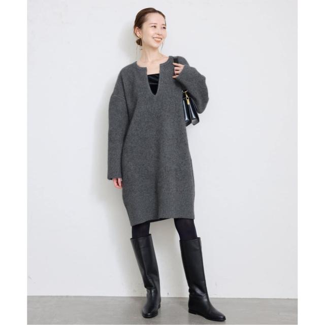 スローブ イエナ（SLOBE IENA）/《追加》ウォッシャブルファーリーミニワンピース