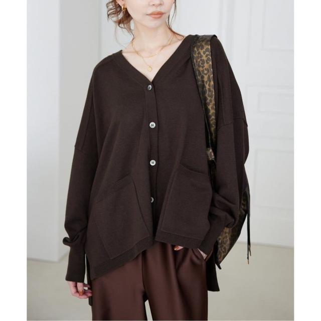 スローブ イエナ（SLOBE IENA）/《追加》ウォッシャブルワイドシルエットカーディガン
