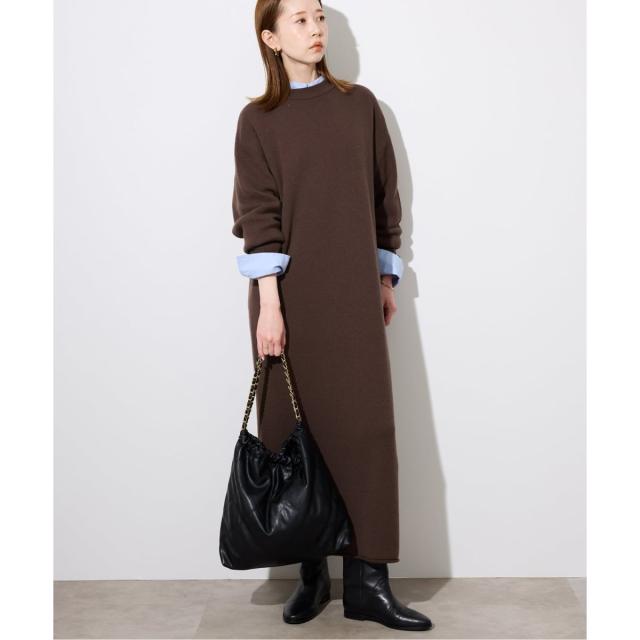 スローブ イエナ（SLOBE IENA）/《WEB限定/追加》ウォッシャブルスムース ニットワンピース