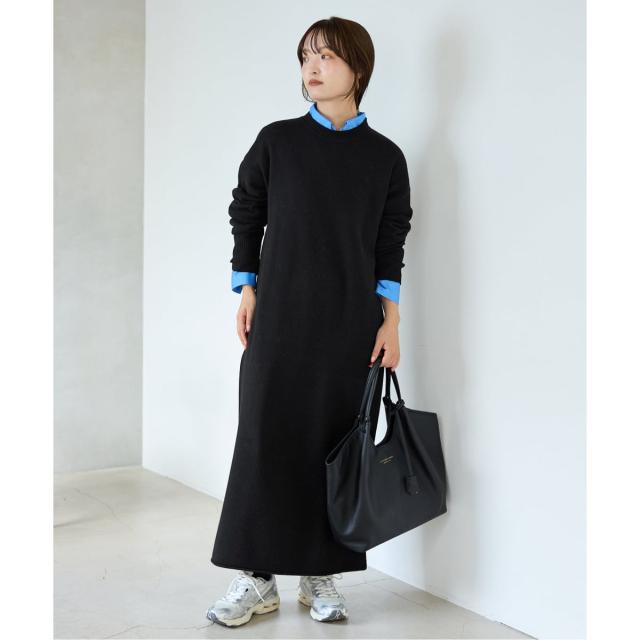 スローブ イエナ（SLOBE IENA）/《WEB限定/追加》ウォッシャブルスムース ニットワンピース