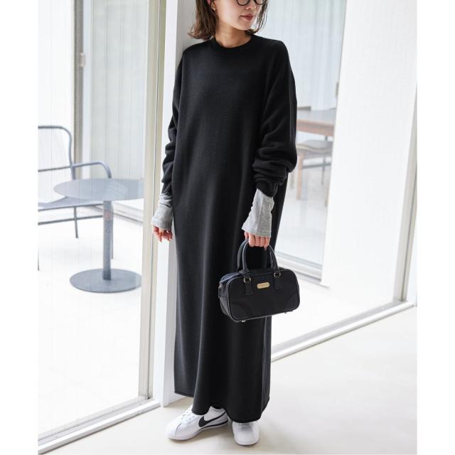 スローブ イエナ（SLOBE IENA）/《WEB限定/追加》ウォッシャブルスムース ニットワンピース