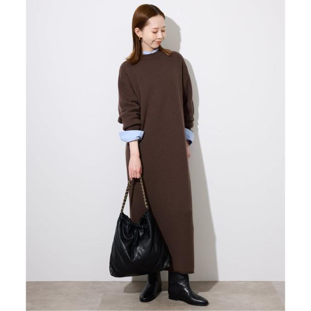 スローブ イエナ（SLOBE IENA）/《WEB限定/追加》ウォッシャブルスムース ニットワンピース