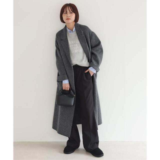 スローブ イエナ（SLOBE IENA）/souple wool ダブルフェイスロング