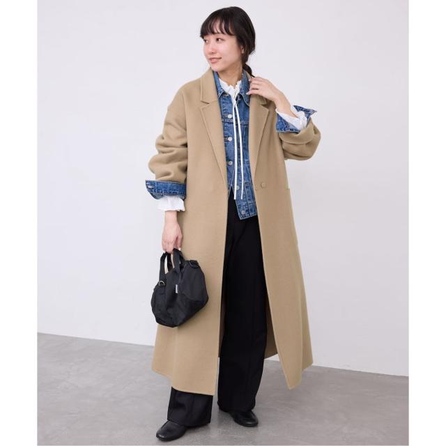 スローブ イエナ（SLOBE IENA）/souple wool ダブルフェイスロング