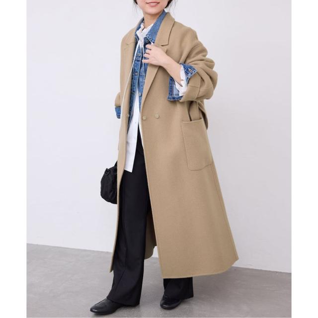 スローブ イエナ（SLOBE IENA）/souple wool ダブルフェイスロング