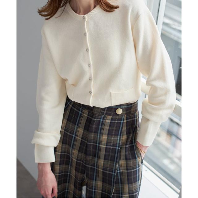 スローブ イエナ（SLOBE IENA）/《セットアップ対応可》コットンダブルフェイスカーディガン