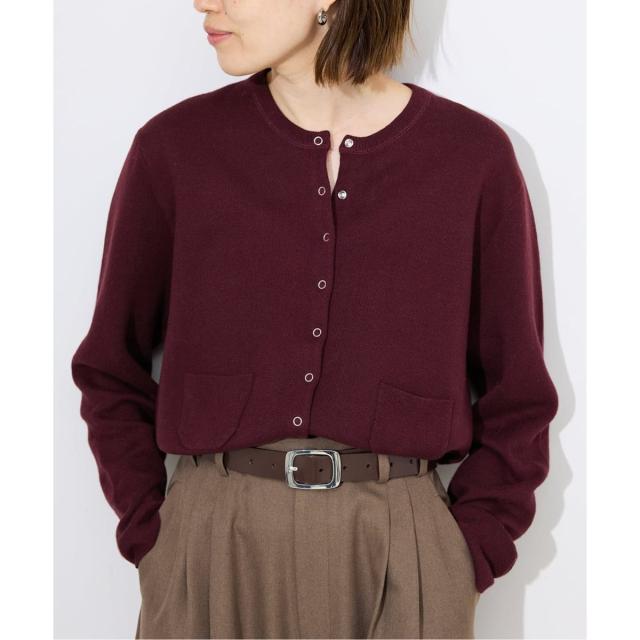 スローブ イエナ（SLOBE IENA）/《セットアップ対応可》コットンダブルフェイスカーディガン