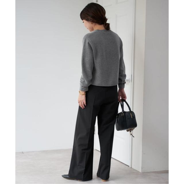 スローブ イエナ（SLOBE IENA）/《セットアップ対応可》コットンダブルフェイスカーディガン