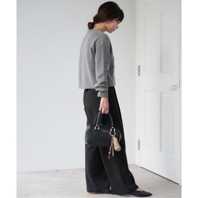 スローブ イエナ（SLOBE IENA）/《セットアップ対応可》コットンダブルフェイスカーディガン