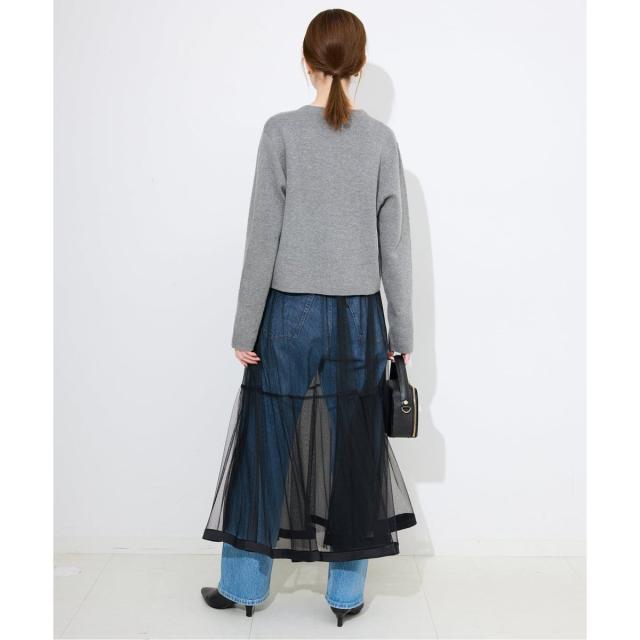 スローブ イエナ（SLOBE IENA）/《セットアップ対応可》コットンダブルフェイスカーディガン