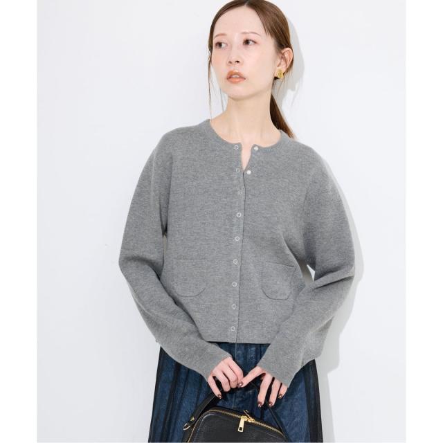 スローブ イエナ（SLOBE IENA）/《セットアップ対応可》コットンダブルフェイスカーディガン