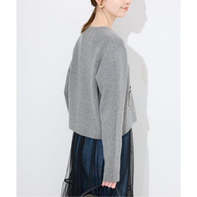 スローブ イエナ（SLOBE IENA）/《セットアップ対応可》コットンダブルフェイスカーディガン