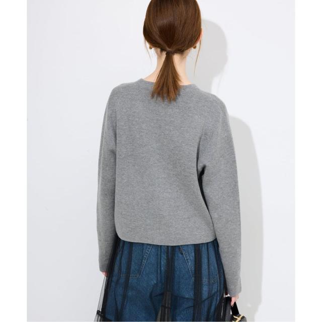 スローブ イエナ（SLOBE IENA）/《セットアップ対応可》コットンダブルフェイスカーディガン