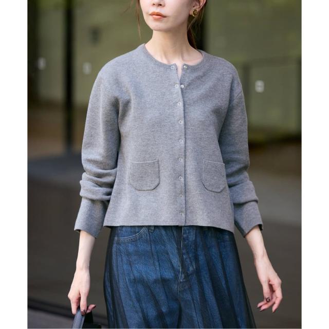 スローブ イエナ（SLOBE IENA）/《セットアップ対応可》コットンダブルフェイスカーディガン