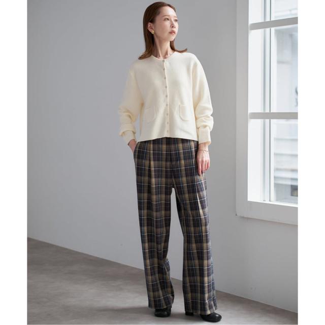 スローブ イエナ（SLOBE IENA）/《セットアップ対応可》コットンダブルフェイスカーディガン