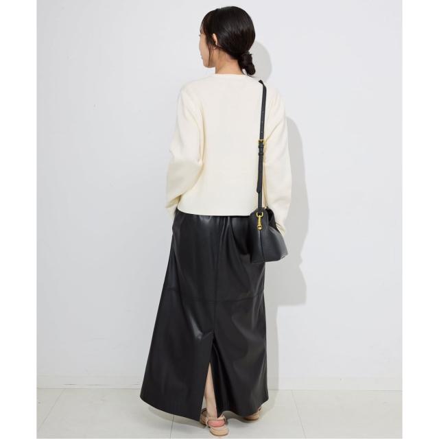 スローブ イエナ（SLOBE IENA）/《セットアップ対応可》コットンダブルフェイスカーディガン