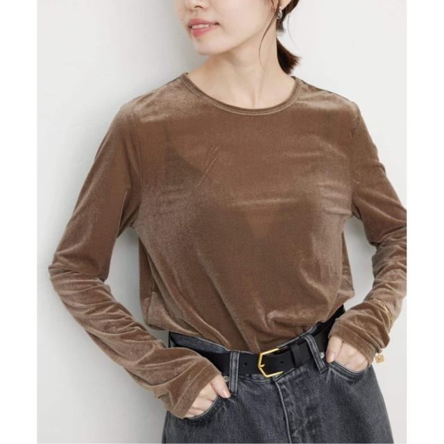 スローブ イエナ（SLOBE IENA）/《追加》ベロアトリコット プルオーバー