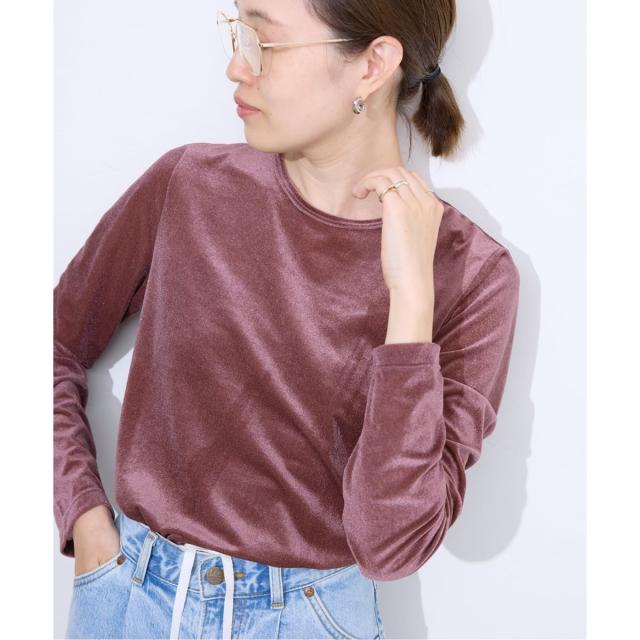 スローブ イエナ（SLOBE IENA）/《追加》ベロアトリコット プルオーバー