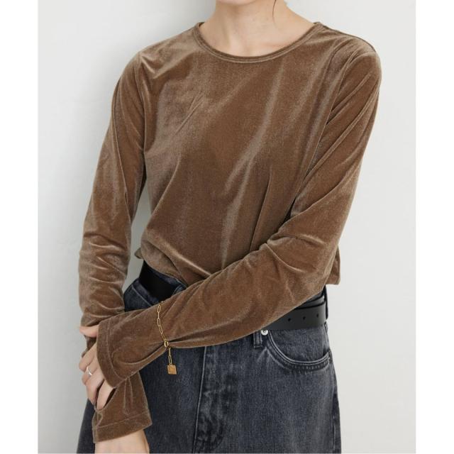 スローブ イエナ（SLOBE IENA）/《追加》ベロアトリコット プルオーバー