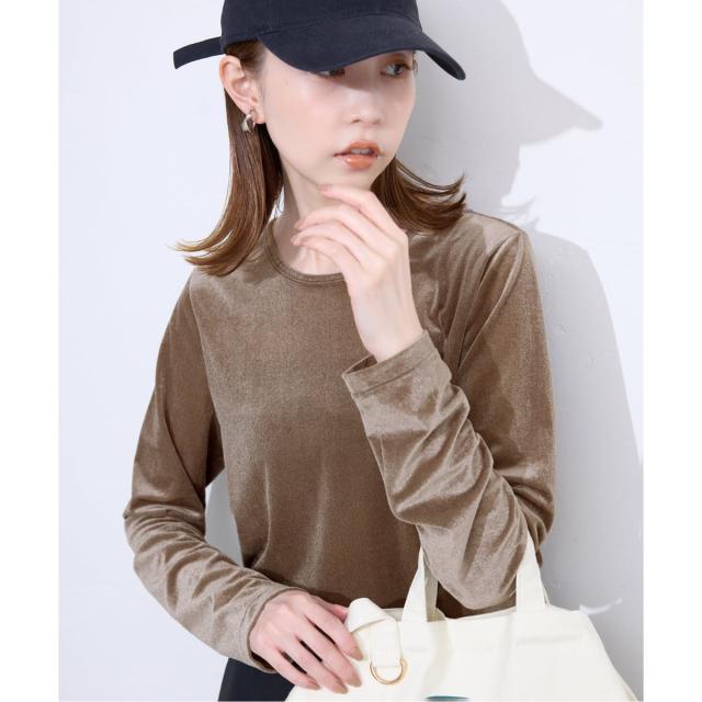 スローブ イエナ（SLOBE IENA）/《追加》ベロアトリコット プルオーバー