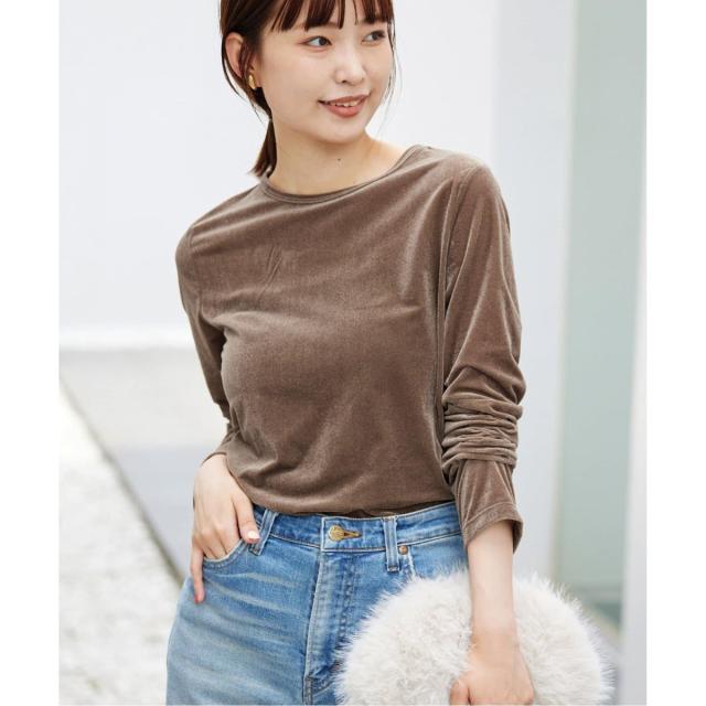 スローブ イエナ（SLOBE IENA）/《追加》ベロアトリコット プルオーバー